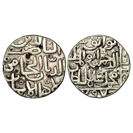 Bahmani Sultans of Gulbarga - Silver tanka of Muhammad Shah II (1378-1397 AD), Hadrat Ahsa