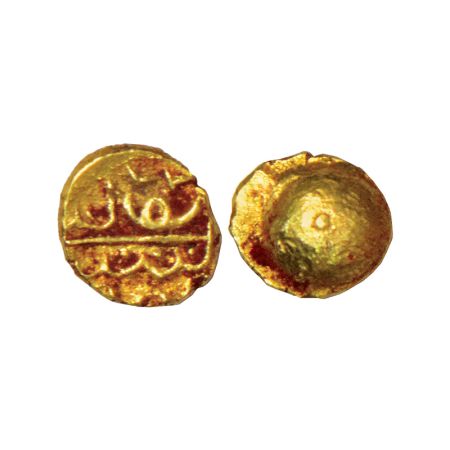 Adil Shahs of Bijapur - Gold fanam of Muhammad Adil Shah(1627-1656 AD), poetic legends, G&