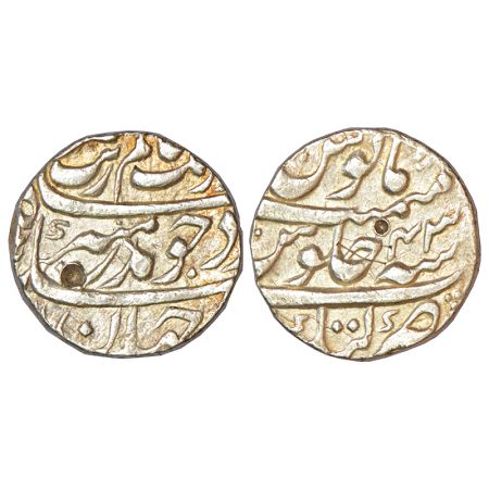 Aurangzeb(1658-1707 AD), silver rupee, Katak mint, RY43, KM 300.50, 11.67g. Very fine, Ver
