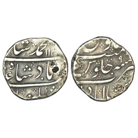 Muhammad Shah (1719-1748 AD), silver rupee, Gulshanabad (Nasik) Mint, AH 113(9)/RY 9, unli