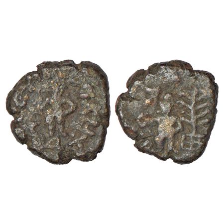 Kaushambi (Vatsa) - monarchical coinage, alloyed copper coin of Jethabhuti / Jethamita (c.