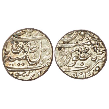 Maratha Confederacy, silver rupee, Aurangnagar mint, in the name of Shah Alam II, RY 11, D
