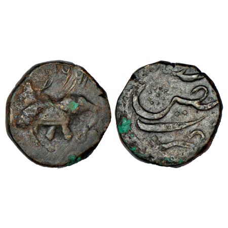 Mysore, Tipu Sultan(1782-1799 AD), copper paisa, Faiz Hisar mint, AM 1221, KM 43.3, 11.33g