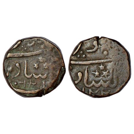 Hyderabad Feudatories, Narayanpett, copper paisa, Dilshadabad mint, AH 1202, 9.52g, both s