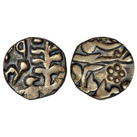 Jaipur, Madho Singh II(1880-1922 AD), silver 1/8 rupee, Sawai Jaipur mint, in the name of 
