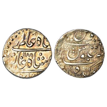 Pratabgarh, Sawant Singh (1775-1825 AD), silver rupee, Devagarh mint, in the name of Shah 