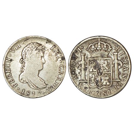 Mexico, Ferdinand VII (1808-1821 AD), silver 8 reales, 1817, Mexico City mint, 'J.J.' mint