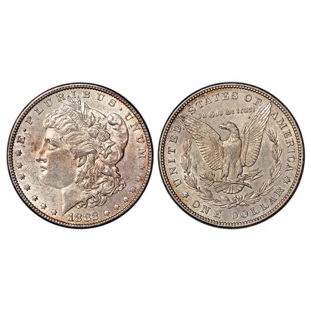United States of America, silver Morgan dollar, 1882, KM 110, 26.72g. Obv: Liberty head fa