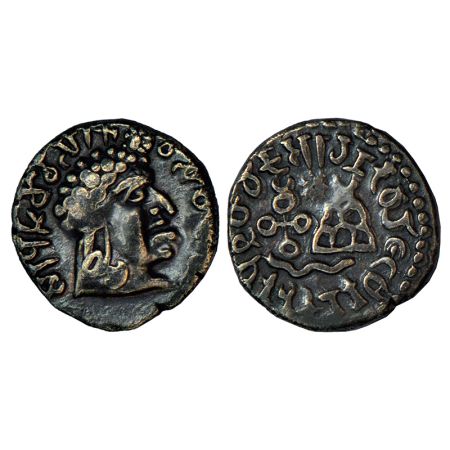 Satavahanas - silver portrait-type drachm of Vasithiputa Siri Pulumavi (c.85-120 AD), 2.21