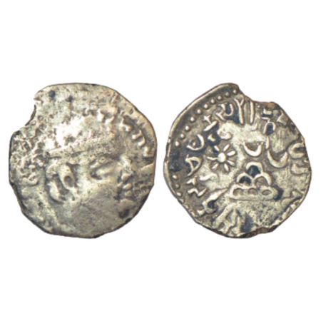 Western Kshatrapas, Karddamaka dynasty - silver drachm of Chashtana as Mahakshatrapa (c.78