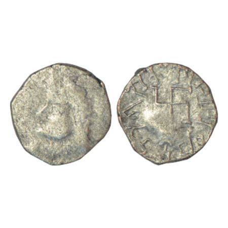 Paratarajas of Sindh and Baluchistan, billon Drachm of Bhimarjuna (c.325-350 AD), ISCH 50.