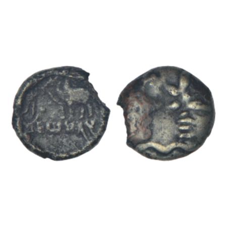 Ancient Saketa region - monarchical die-struck coinage of Ayodhya area, copper coin of Vij