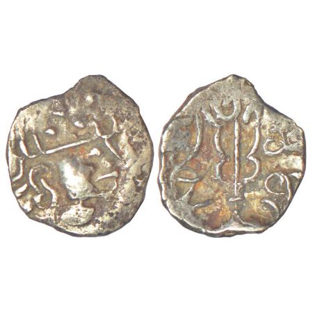 Sindh and Lower Punjab - post-Hunnic local kingdom, silver drachm of Yashaditya (c.600-700