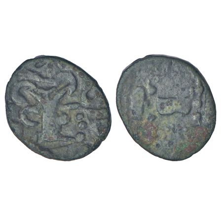 Indo-Sasanian coinage - debased silver dramma of 'Vasudeva' series, 'Sri Ma' subseries, Ea