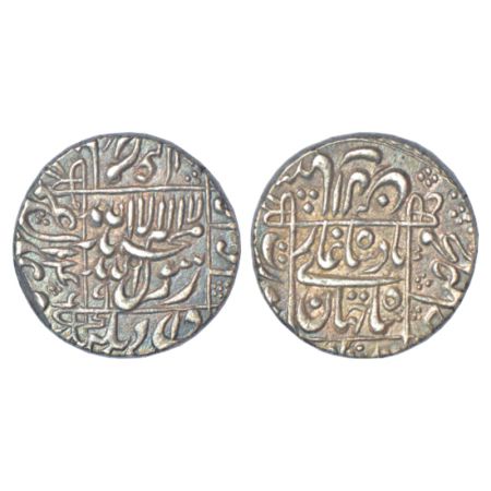 Shah Jahan (1628-1658 AD), silver rupee, Surat mint, AH 1046/RY 9, KM 235.23, 11.41g. Extr