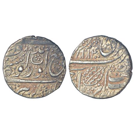 Sikh Empire, silver rupee, Amritsar mint, 'Nanak Shahi' couplet, VS 1884/88, Persian 'Noon