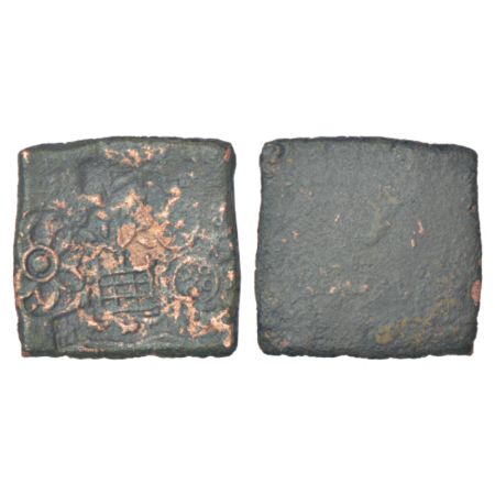 Ancient Central Malwa, Vidisha region - uniface uninscribed copper punch-marked coin of po