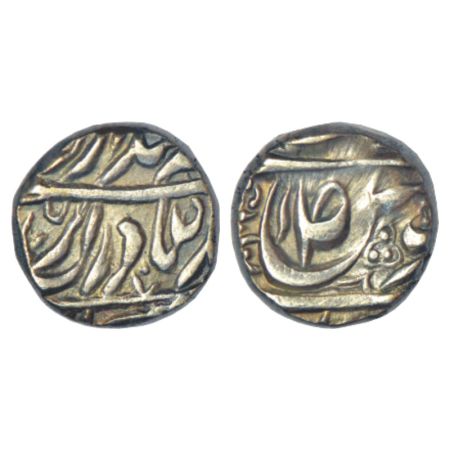 Maler Kotla, Amir Khan (1821-1845 AD), silver rupee, in the name of Ahmad Shah Durrani, fl