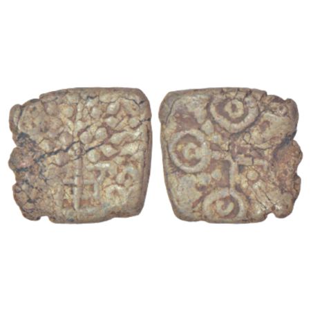 Ancient Malwa - Ujjain region, post-Mauryan uninscribed die-struck lead coinage (c.250-200