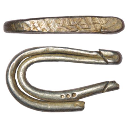 Sri Lanka, anonymous silver larin (16th-17th century AD), 'Gampola Hoard' type, with pseud