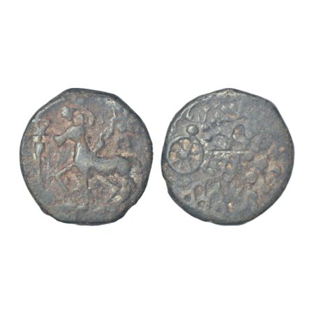 Ancient Vatsa region - uninscribed cast coinage of Kaushambi area (c.200-150 BC), 'lanky b