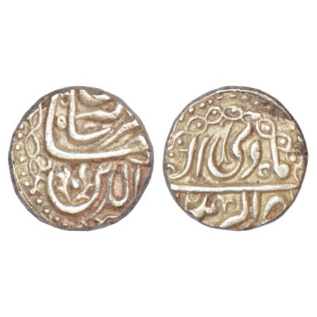 Jahangir (1605-1627 AD), silver rupee, Akbarnagar mint, 'Nur ud-din' type, Di, decorated F