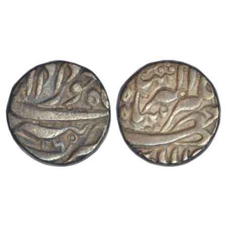 Jahangir (1605-1627 AD), silver rupee, Tatta mint, Khurdad, RY 16, KM 145.17, 11.20g. Abou