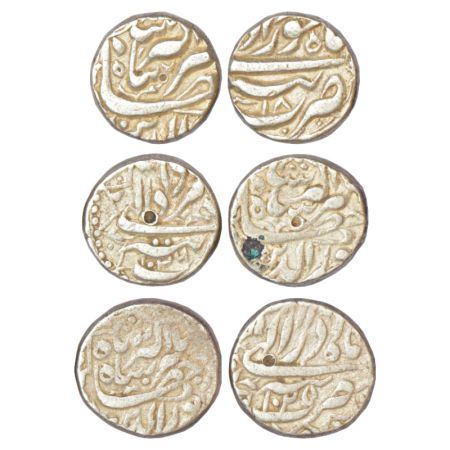 Jahangir (1605-1627 AD), silver rupee, Tatta mint, 3 different months, Khurdad, AH 1018, A