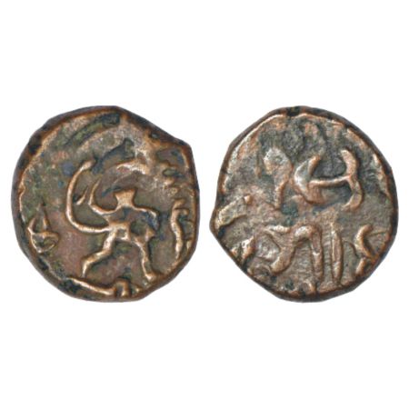 Gwalior, Daulat Rao Sindhia (1794-1827 AD), copper paisa, Rajod mint, VS 193x, KM 196, 11.