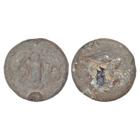 Satavahanas, heavy weight lead coin of 'Gajalakshmi' type, attributed to Siri Satakani (10