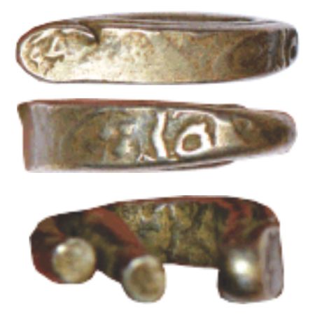 Sri Lanka, anonymous silver larin, (c.16th/17th century), 'Gampola Hoard' type, with pseud
