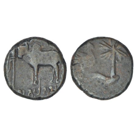 Ancient Saketa region, monarchical die-struck coinage of Ayodhya area - copper coin of Sat