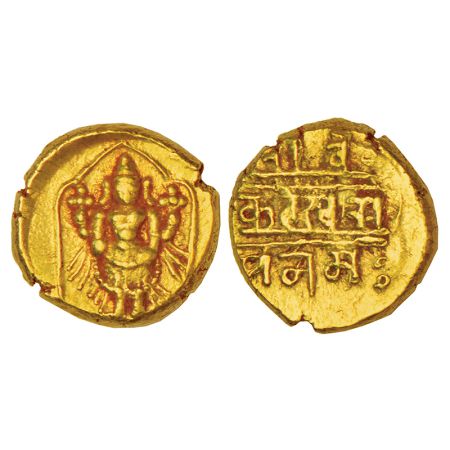 Vijayanagar Kingdom, Aravidu dynasty, gold varaha of Venkata Raya III (1630-1642 AD), MCSI