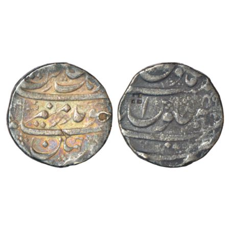 Aurangzeb (1658-1707 AD), silver rupee, Nusratabad mint, AH (11)16/RY 49, KM 300.68, 11.40