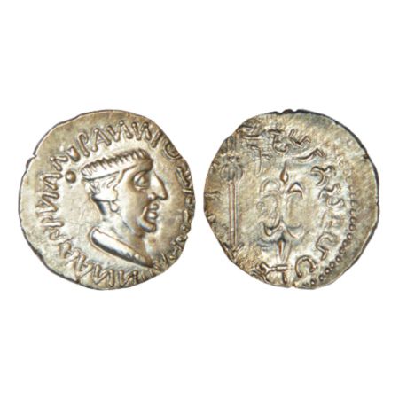 Western Kshatrapas, Kshaharata dynasty, silver drachm of Nahapana (33-78 AD), Fishman 3.4,