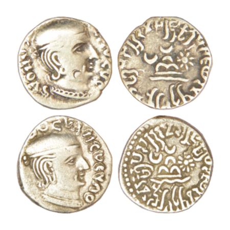 Western Kshatrapas (2), Kardamaka dynasty, silver drachm of Rudradaman I as Mahakshatrapa 