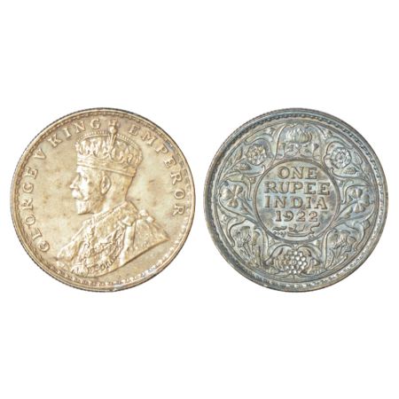 George V, silver rupee, 1922, Bombay mint, dot, PR 228; GK 1044, 11.65g. Reverse toned, Un