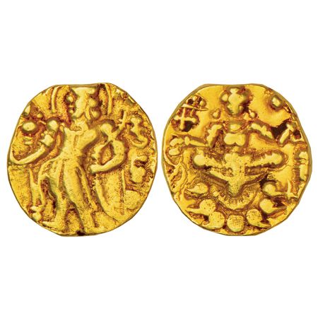 Gupta Empire, gold dinar of Kumara Gupta I (c.415-450 AD), 'Archer' type, S. Kumar Class I