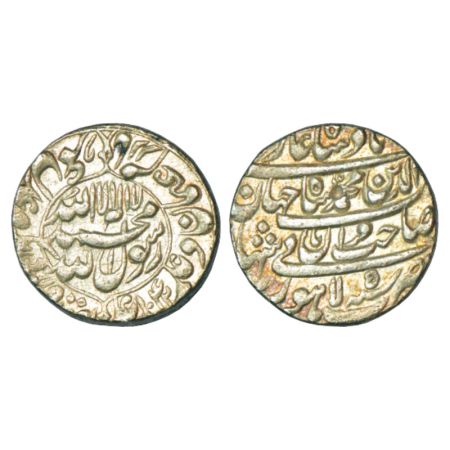 Shah Jahan (1628-1658 AD), silver rupee, Lahore mint, AH 1042/RY 5, with emperor's full na