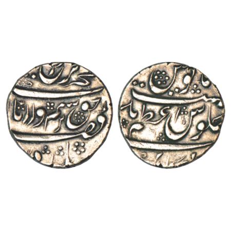 Farrukhsiyar (1713-1719 AD), silver rupee, 11.42g, Azamnagar Gokak mint, RY 6, KM 377.27. 