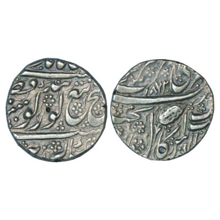 Sikh Empire, silver rupee, 11.13g, Amritsar mint, 'Nanak Shahi' couplet, VS 1872, 'Aarsi l