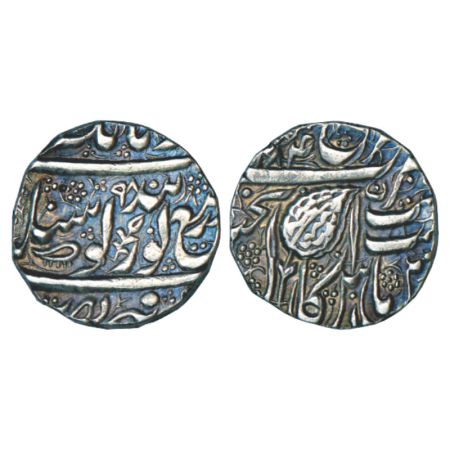 Sikh Empire, silver rupee, 11.08g, Amritsar mint, later 'Gobind Shahi' couplet, frozen yea