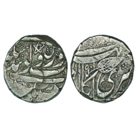Sikh Empire, silver rupee, 10.95g, Kashmir mint, 'Gobind Shahi' couplet, VS 1901, Persian 