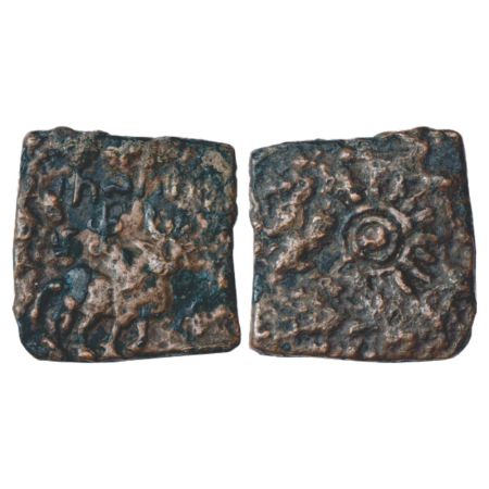Ancient, copper coin of Patalatoļata from West Marathwada/East Vidrabha region, 7.23g. Obv