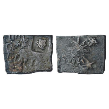 Ancient, copper coin of Patalatoļata from West Marathwada / East Vidrabha region, 8.40g. O