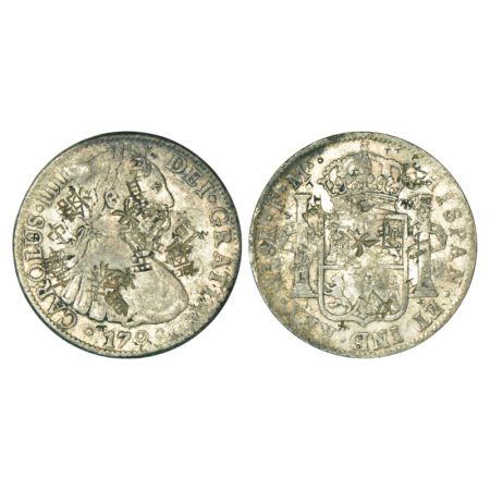 Mexico, Carolus IIII (1788-1808 AD), silver 8 reales, 1798, 'FM' mintmark, 26.82g, counter