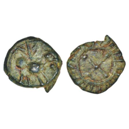 Vishnukundin, style coinage from Northern Maharashtra / Vidarbha, 'bull'-type coin in allo